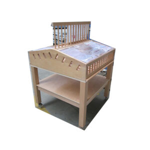 Regał na pieczywo ekspozytor na bułki Mega-M T H- 124 cm L- 85 cm G- 85 cm N