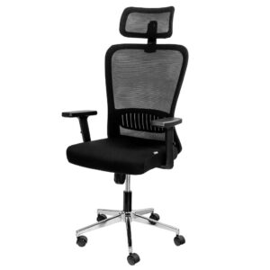 Krzesło biurowe obrotowe Furvero Norma  BM/A1D/L1D/H1D czarny N