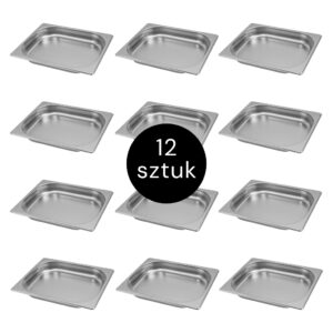 Pojemnik GN Mega-M 1/2 325x265x40 (zestaw 12 szt.) N