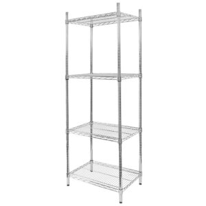 Regał chromowany gastronomiczny Mega-M 4-półkowy H-180 L-60 G-45 N