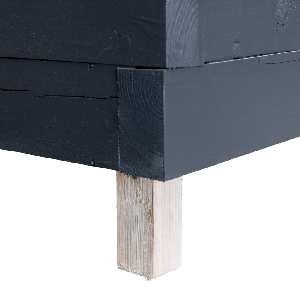 Donica drewniana malowana kolor antracyt Mega-M H- 74 cm L- 120 cm G- 60 cm N - obrazek 7