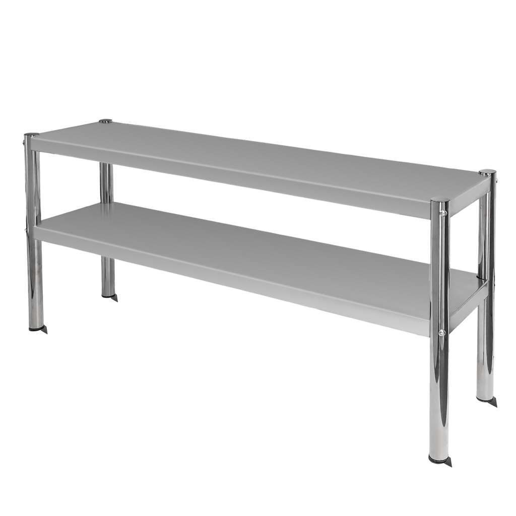 Nadstawka 2-półkowa na stół ze stali nierdzewnej Mega-M S-120 cm G-30 cm H-60 cm N - obrazek 4