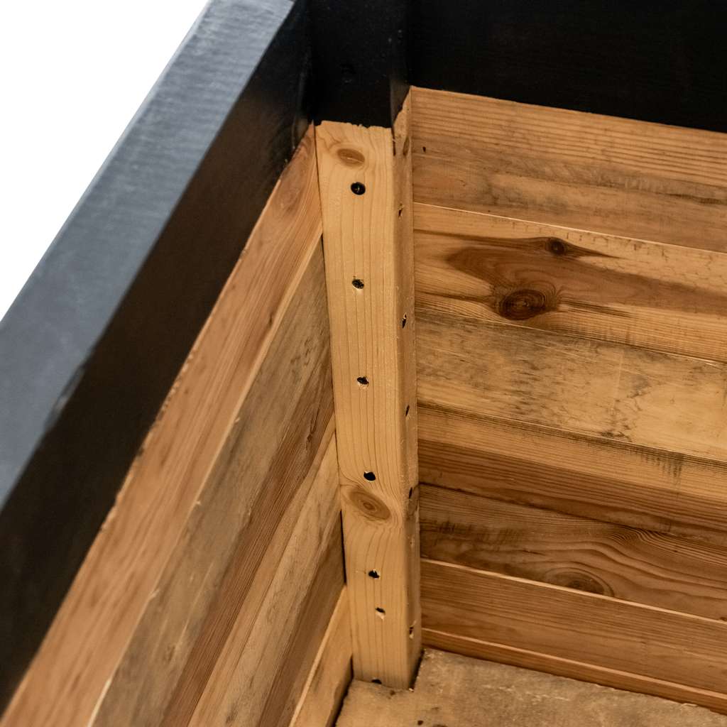 Donica drewniana malowana kolor antracyt Mega-M H- 74 cm L- 120 cm G- 60 cm N - obrazek 5