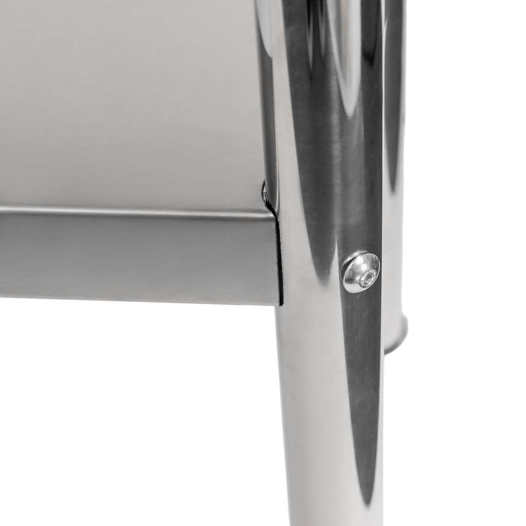 Nadstawka 2-półkowa na stół ze stali nierdzewnej Mega-M S-120 cm G-30 cm H-60 cm N - obrazek 7