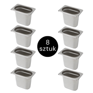 Pojemnik GN Mega-M 1/9 176x108x150 (zestaw 8 szt.) N