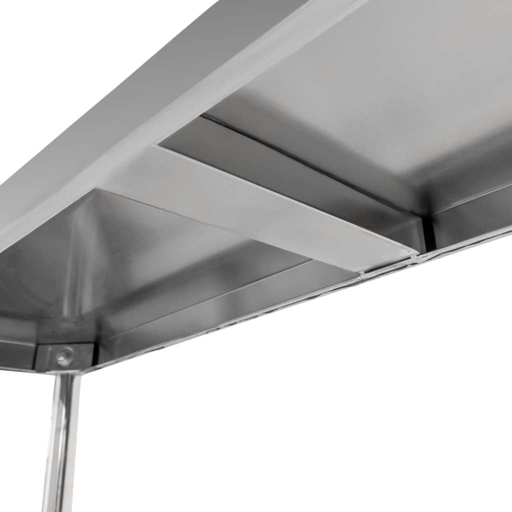 Nadstawka 2-półkowa na stół ze stali nierdzewnej Mega-M S-120 cm G-30 cm H-60 cm N - obrazek 5