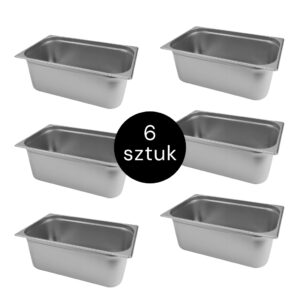 Pojemnik GN Mega-M 1/1 530x325x200 (zestaw 6 szt.) N