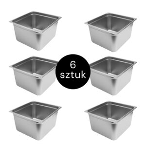 Pojemnik GN Mega-M 2/3 353x325x200 (zestaw 6 szt.) N