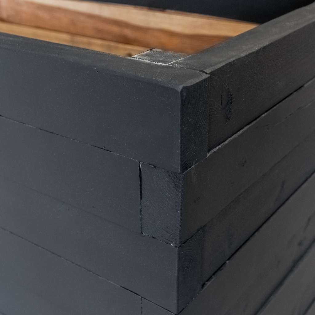 Donica drewniana malowana kolor antracyt Mega-M H- 74 cm L- 120 cm G- 60 cm N - obrazek 6