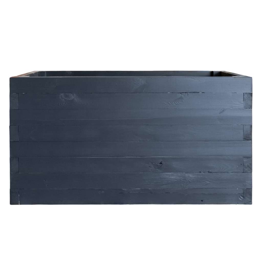 Donica drewniana malowana kolor antracyt Mega-M H- 74 cm L- 120 cm G- 60 cm N - obrazek 2