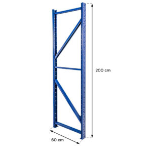 Rama Mega-M FORTIS LIGHT H-200 cm G-60 cm półkowa niebieski N
