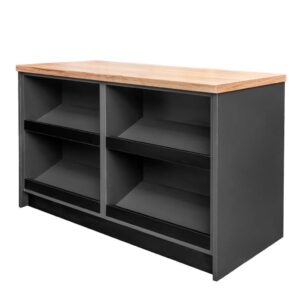 Lada sprzedażowa z impulsami Mega-M H- 90 cm L- 125 cm G- 60 cm antracyt 0164 N