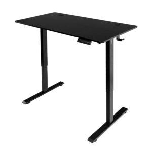 Biurko regulowane elekrycznie Furvero z blatem 120x60 cm czarne N