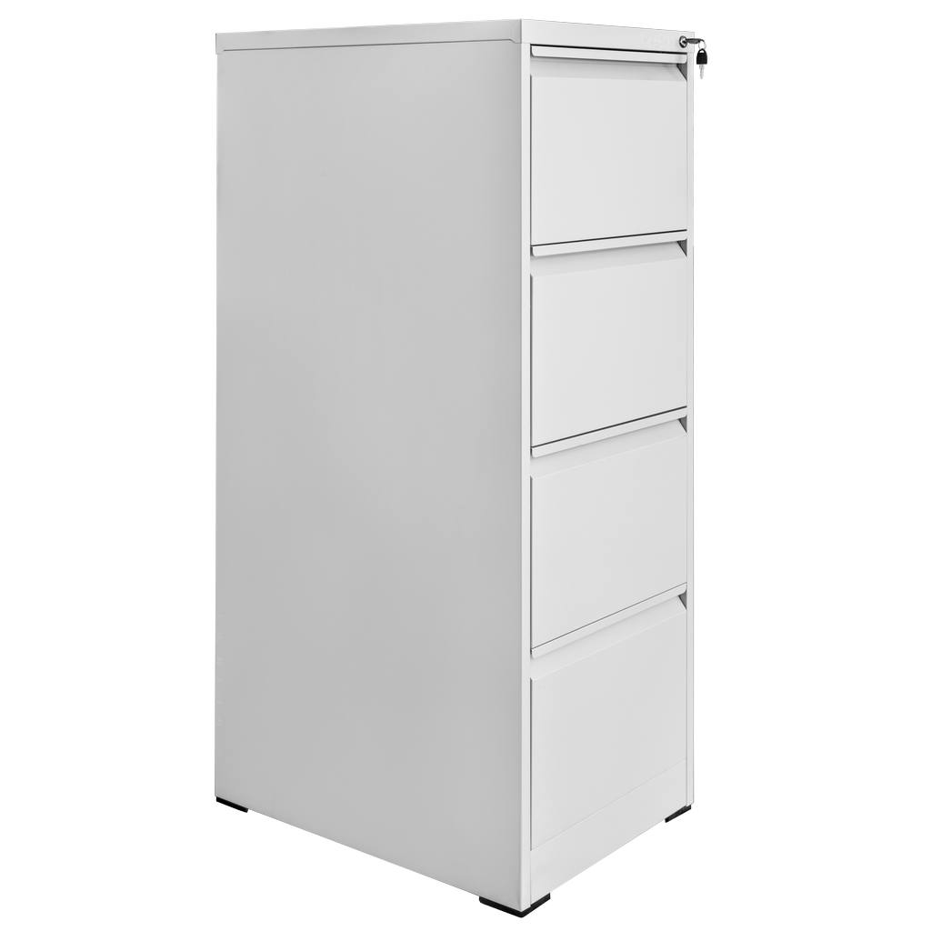 Szafka metalowa kartotekowa Mega-M WENUS W-4/S 4 szuflady A4 szara S-45 cm G-62 cm H-134 cm skręcana N - obrazek 3