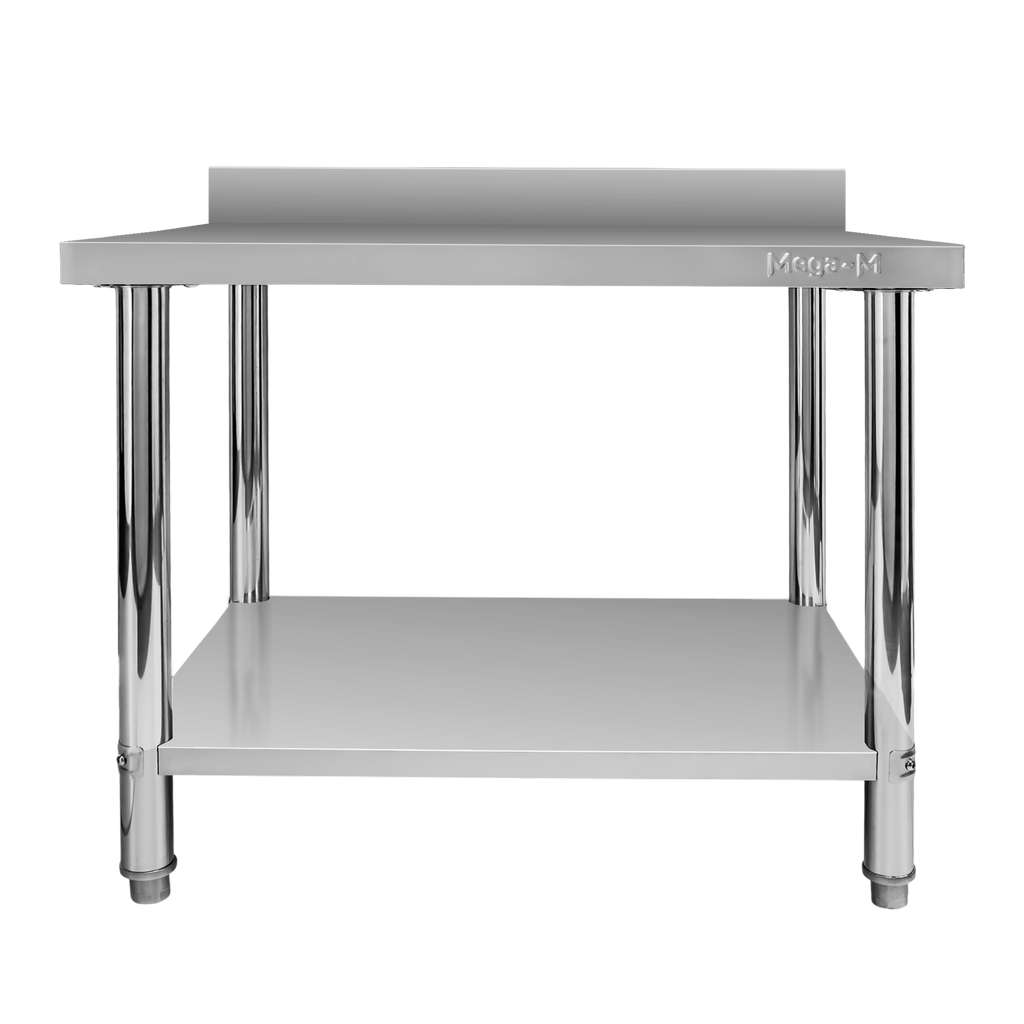 Stół ze stali nierdzewnej przyścienny z półką Mega-M X STANDARD S-100 cm G-60 cm H-85 cm N - obrazek 3