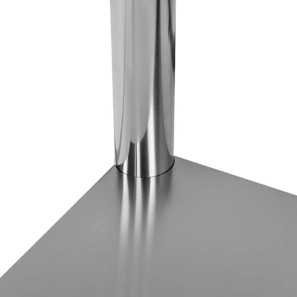 Stół ze stali nierdzewnej przyścienny z półką Mega-M X STANDARD S-60 cm G-60 cm H-85 cm N - obrazek 11