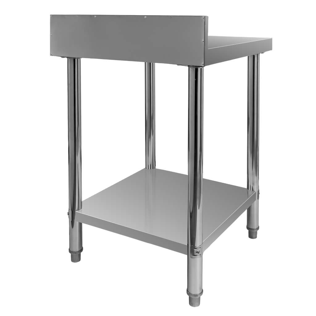 Stół ze stali nierdzewnej przyścienny z półką Mega-M X STANDARD S-60 cm G-60 cm H-85 cm N - obrazek 4