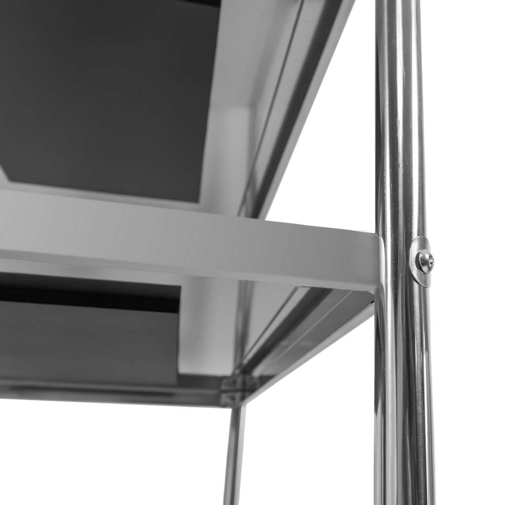 Wózek kelnerski ze stali nierdzewnej 5-półkowy Mega-M X STANDARD S-86 cm G-54 cm H-154 cm N - obrazek 5