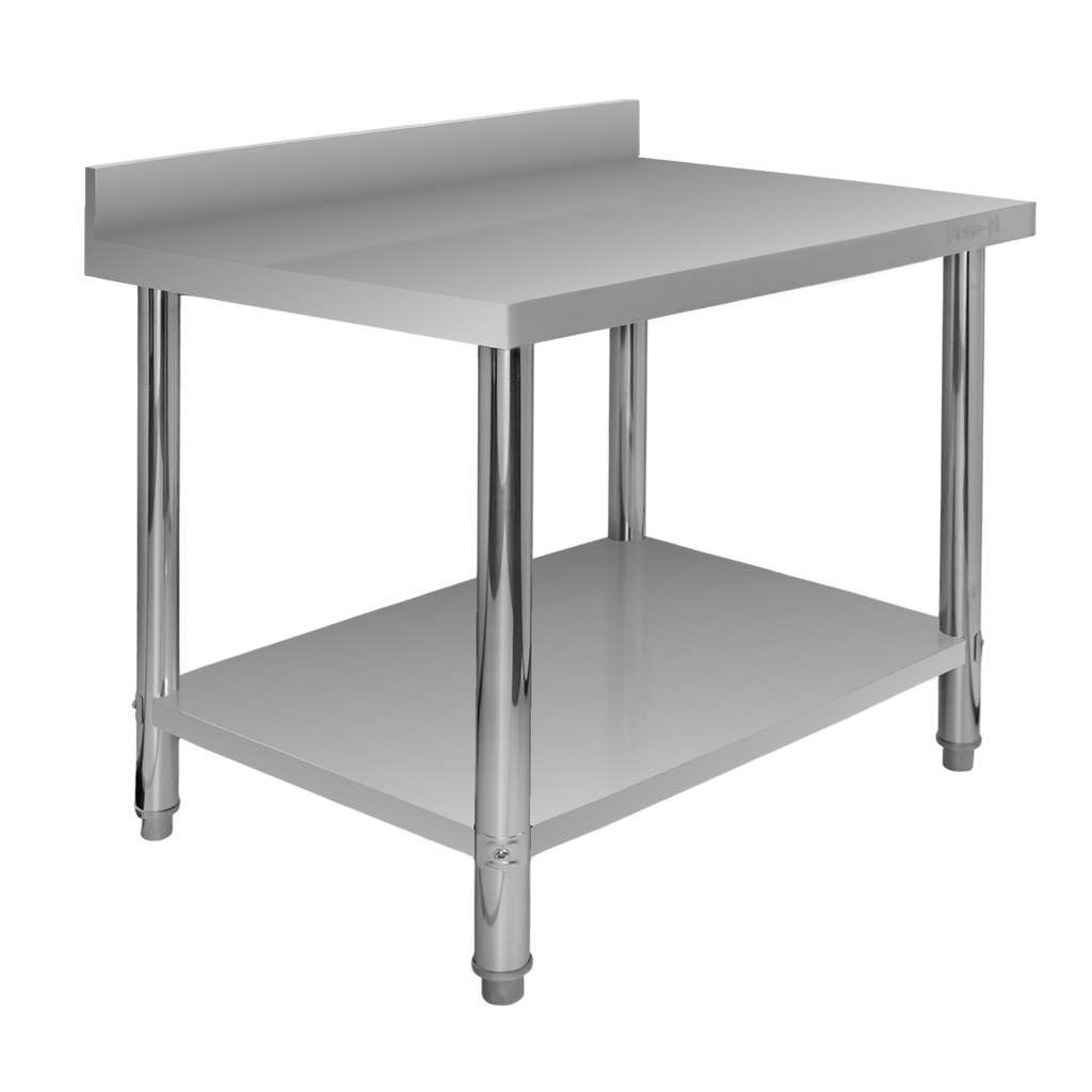 Stół ze stali nierdzewnej przyścienny z półką Mega-M X STANDARD S-100 cm G-70 cm H-85 cm N - obrazek 2