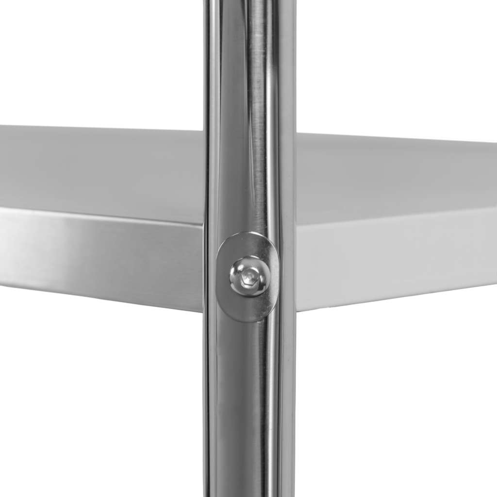 Wózek kelnerski ze stali nierdzewnej 4-półkowy Mega-M X STANDARD S-86 cm G-54 cm H-126 cm N - obrazek 8