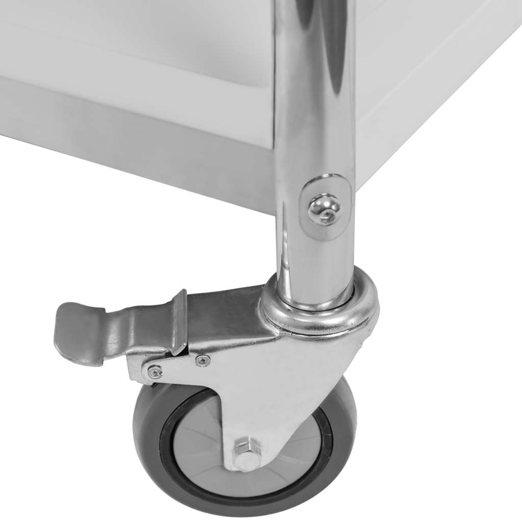 Wózek kelnerski ze stali nierdzewnej 5-półkowy Mega-M X STANDARD S-86 cm G-54 cm H-154 cm N - obrazek 11