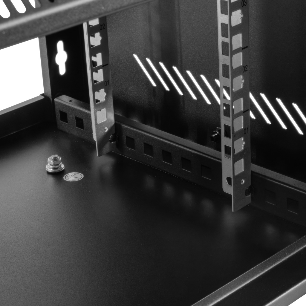 Szafa Rack NETBERG BASIC 19" 4U 241x600x350 wisząca czarny N - obrazek 3