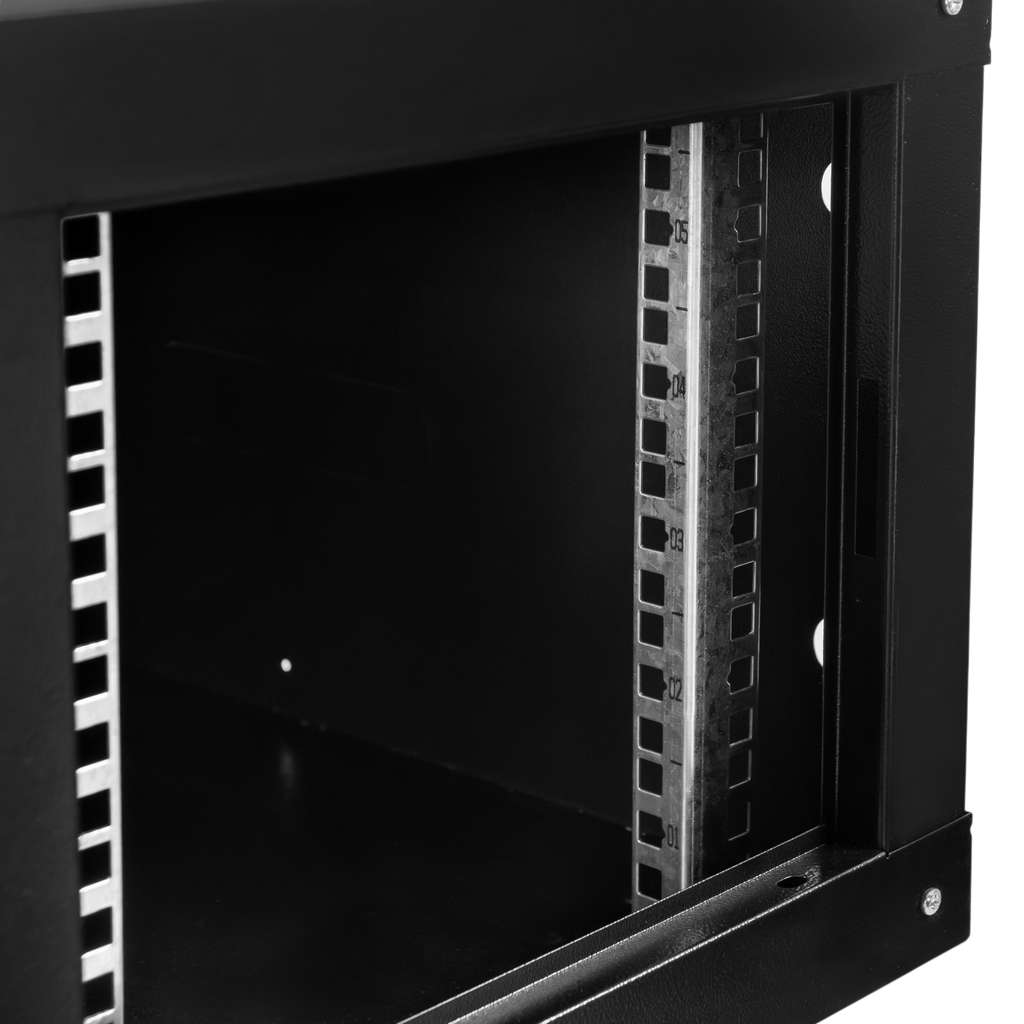Szafa Rack NETBERG 19" 6U 300x600x400 wisząca drzwi perforowane czarny N - obrazek 12
