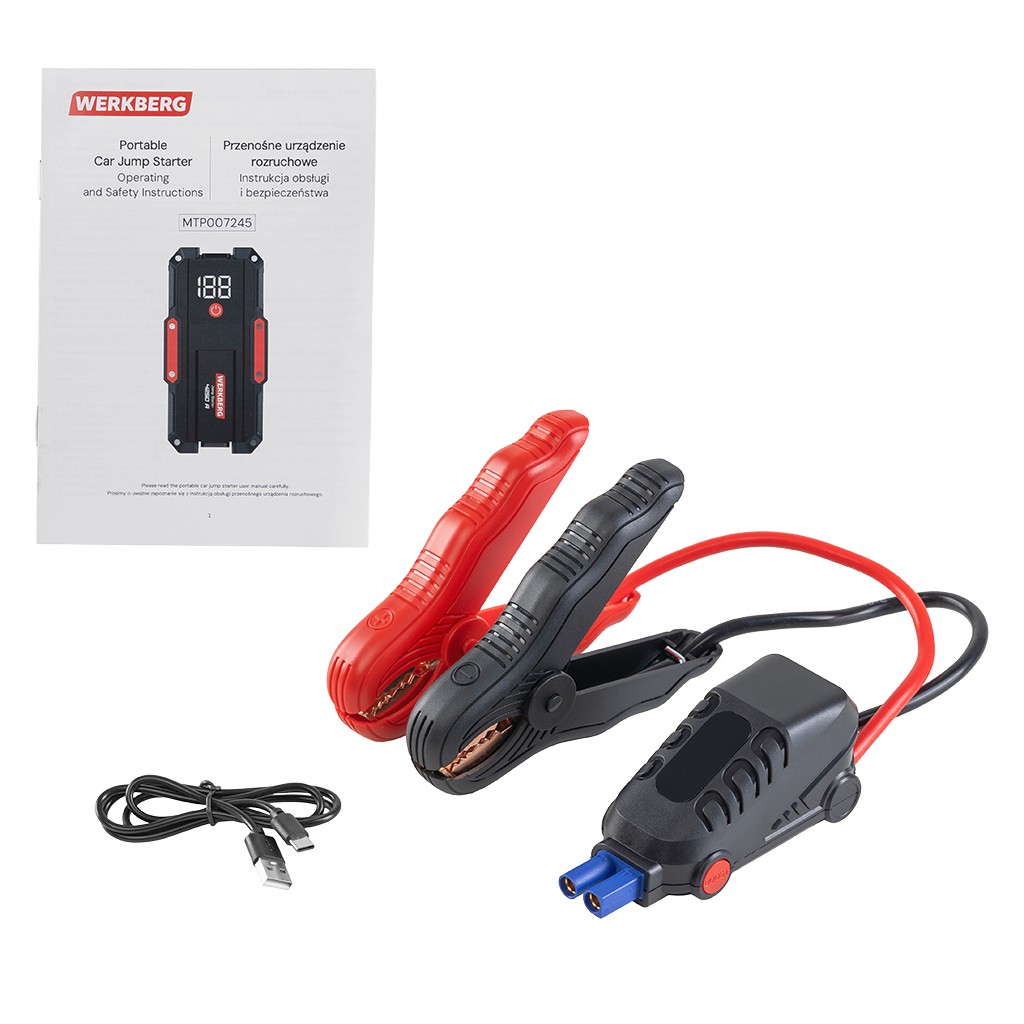 Powerbank rozruchowy WERKBERG AL007 2000A/4250A 28000mAh N - obrazek 10