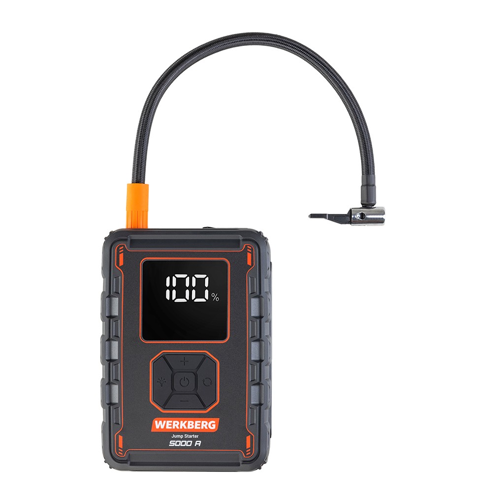 Powerbank rozruchowy WERKBERG AL008 2500A/5000A 32000mAh kompresor N - obrazek 6
