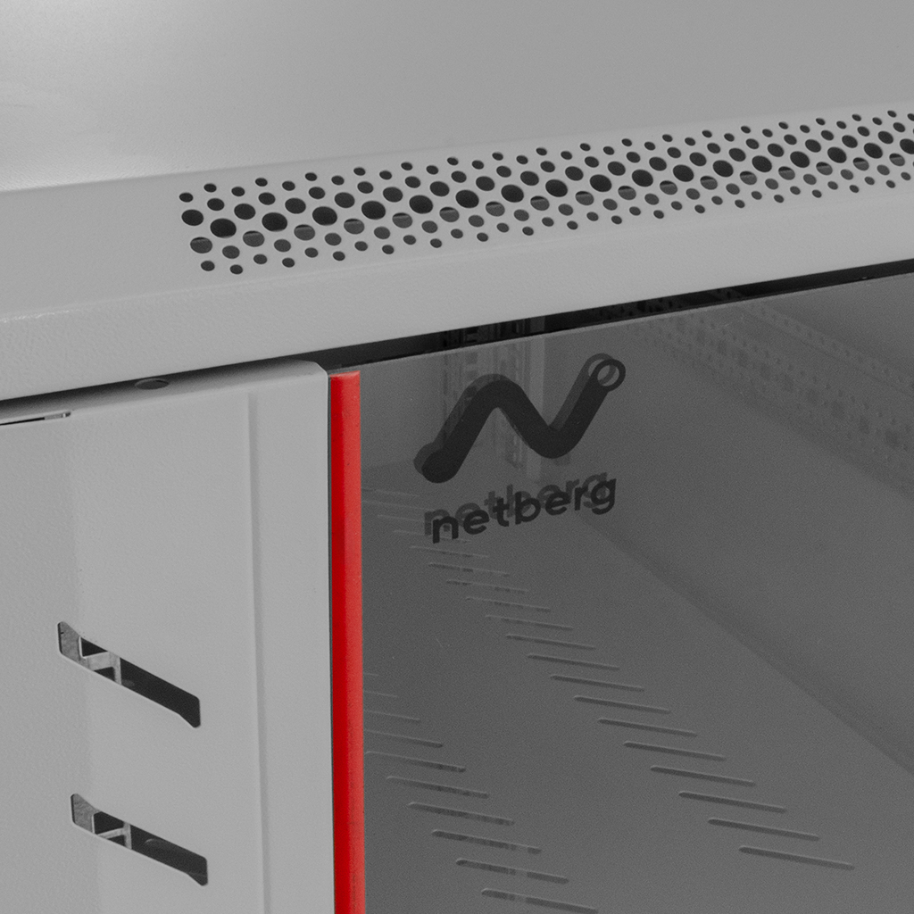 Szafa Rack NETBERG 19" 22U 600x600 stojąca szary N - obrazek 6