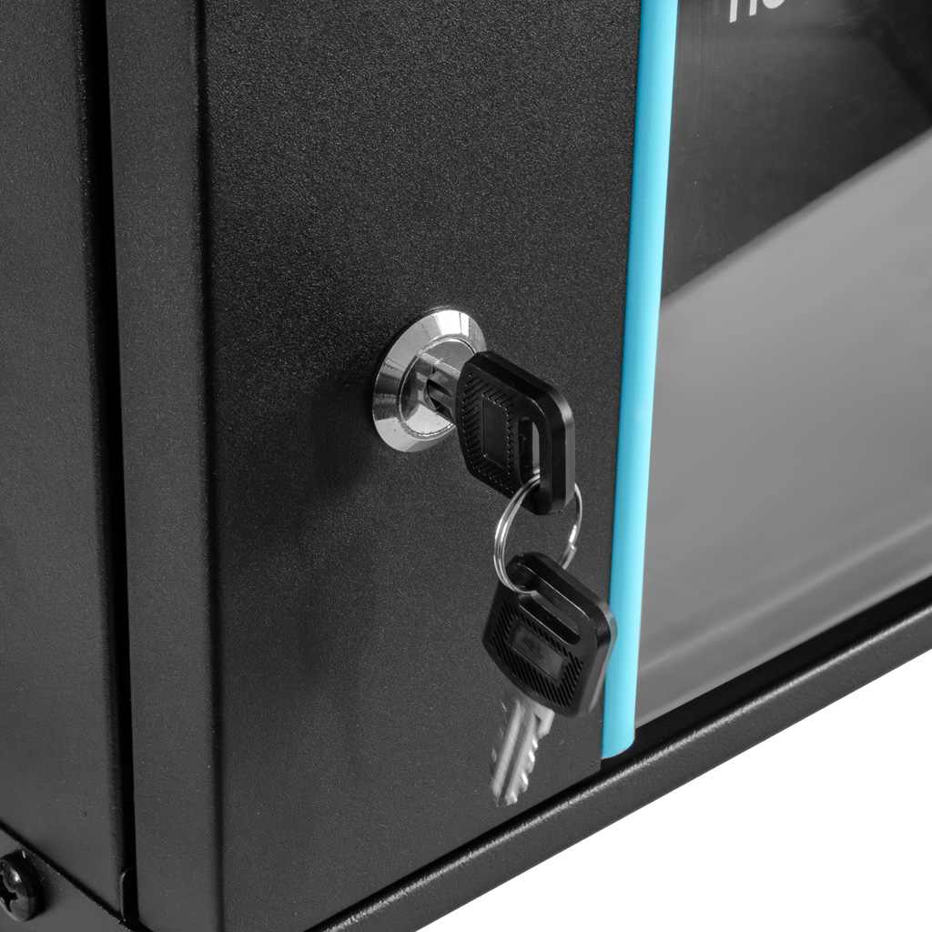 Szafa Rack NETBERG BASIC 19" 4U 241x600x350 wisząca czarny N - obrazek 7