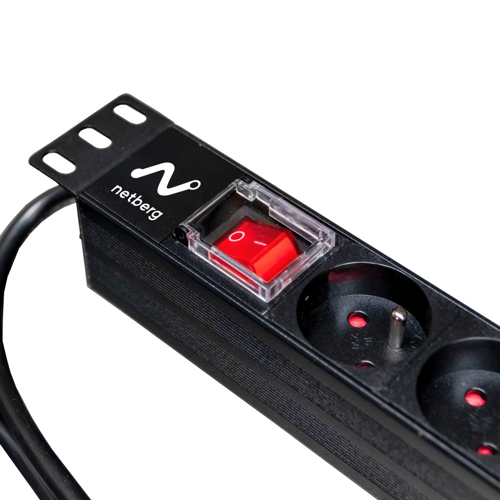 Listwa zasilająca Rack NETBERG 19" 8 gniazd wtyk standard N - obrazek 3
