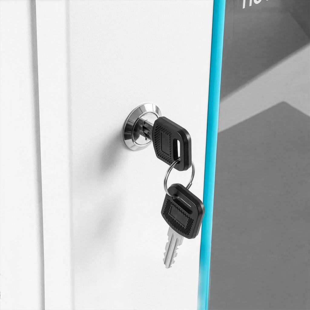 Szafa Rack NETBERG BASIC 19" 6U 330x600x400 wisząca szary N - obrazek 6