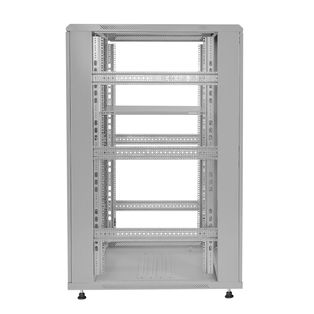 Szafa Rack NETBERG 19" 32U 600x1000 stojąca szary N - obrazek 4