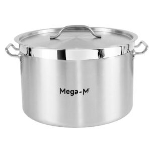 Garnek gastronomiczny średni z pokrywką Mega-M PRO 32l śr. 40 cm x h 26 cm N