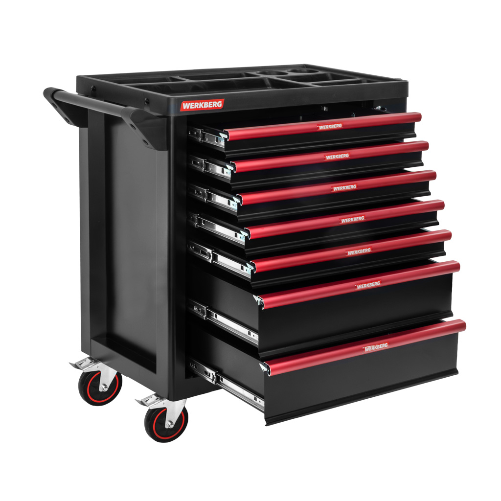 Szafka wózek narzędziowy WERKBERG PRO 7 szuflad bez narzędzi N - obrazek 5