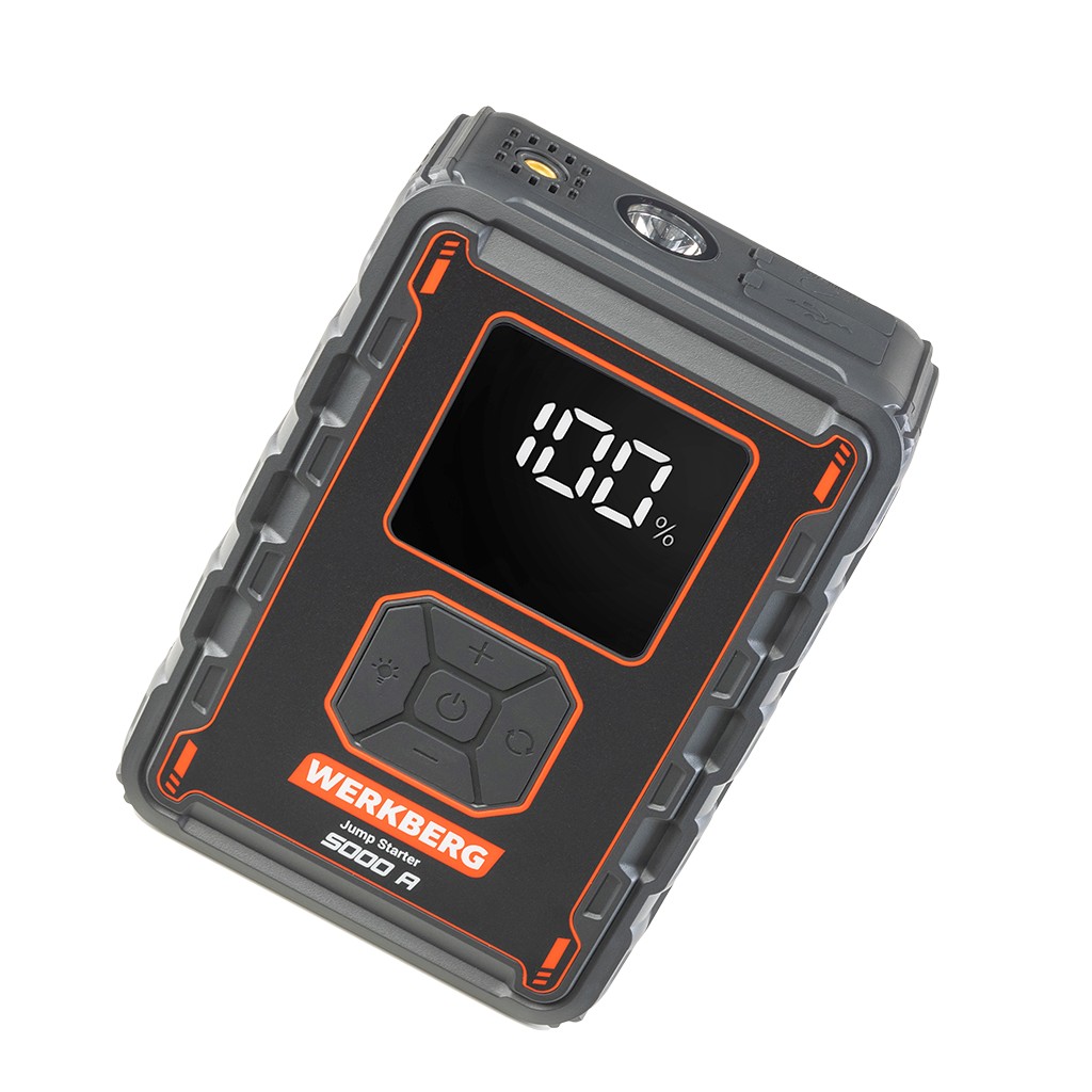 Powerbank rozruchowy WERKBERG AL008 2500A/5000A 32000mAh kompresor N - obrazek 2