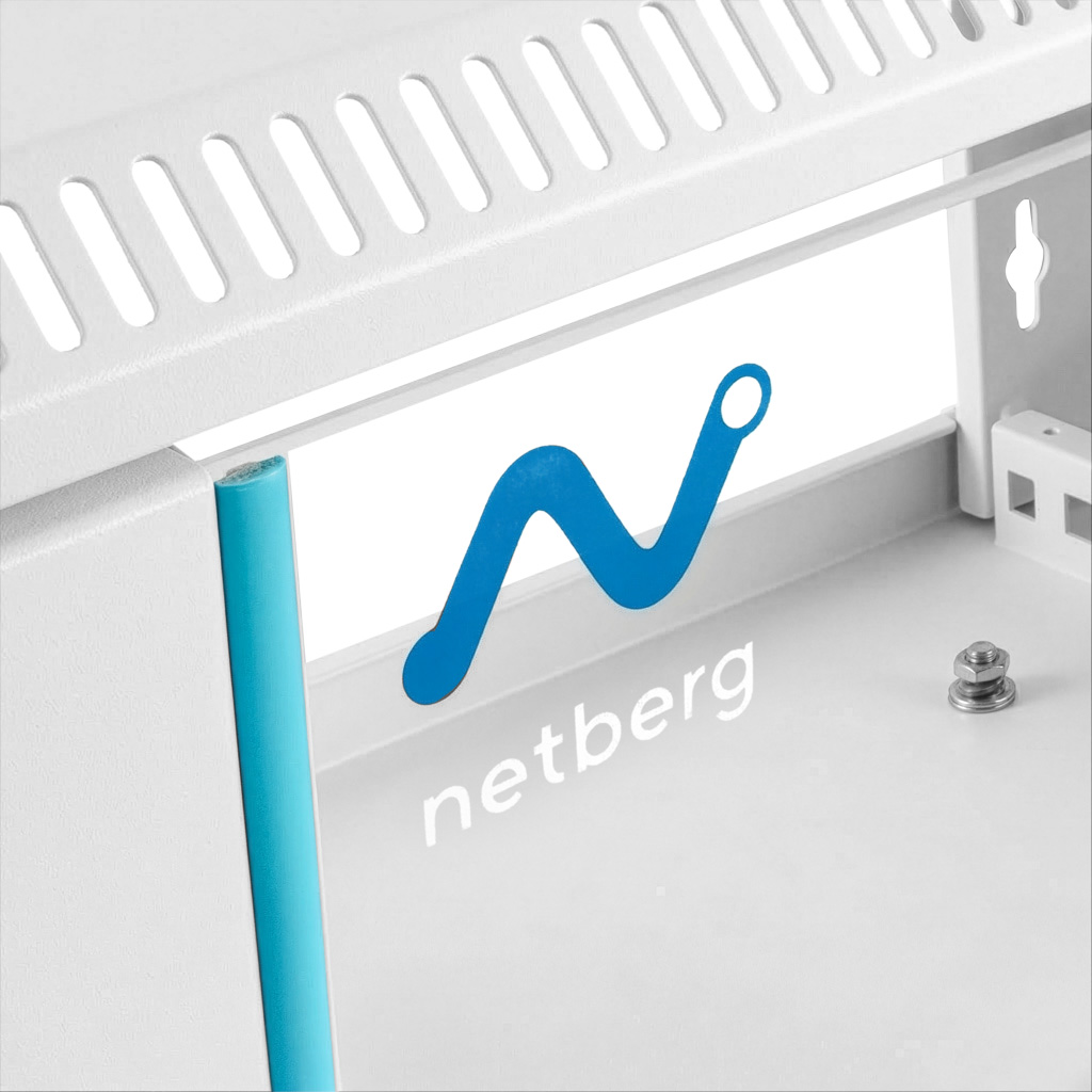 Szafa Rack NETBERG BASIC 19" 4U 241x600x350 wisząca szary N - obrazek 5