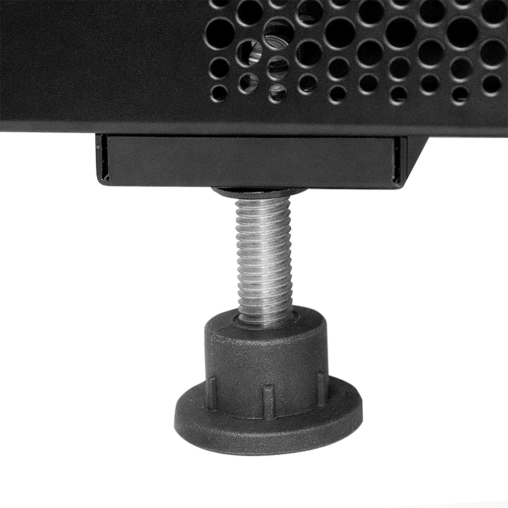 Szafa Rack NETBERG 19" 28U 600x800 stojąca drzwi perforowane czarny N - obrazek 9