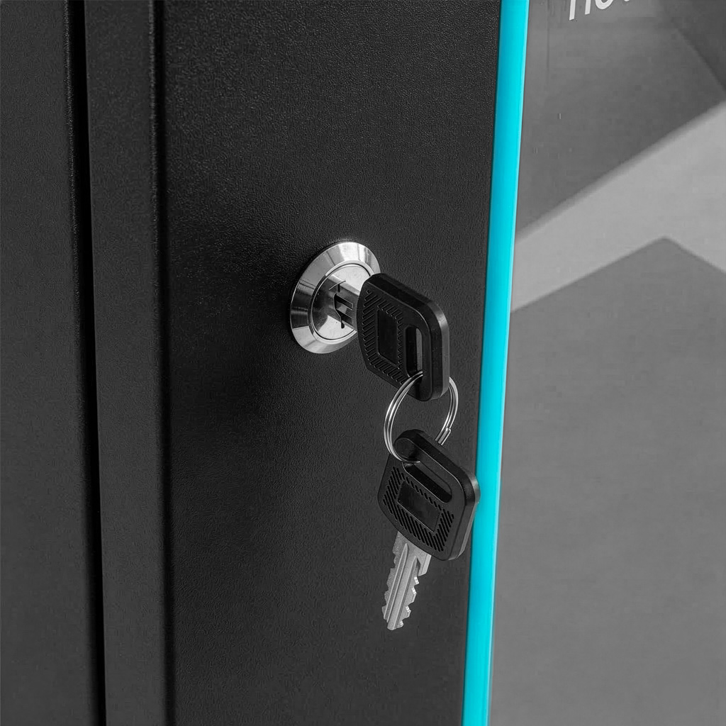 Szafa Rack NETBERG BASIC 19" 6U 330x600x400 wisząca czarny N - obrazek 6