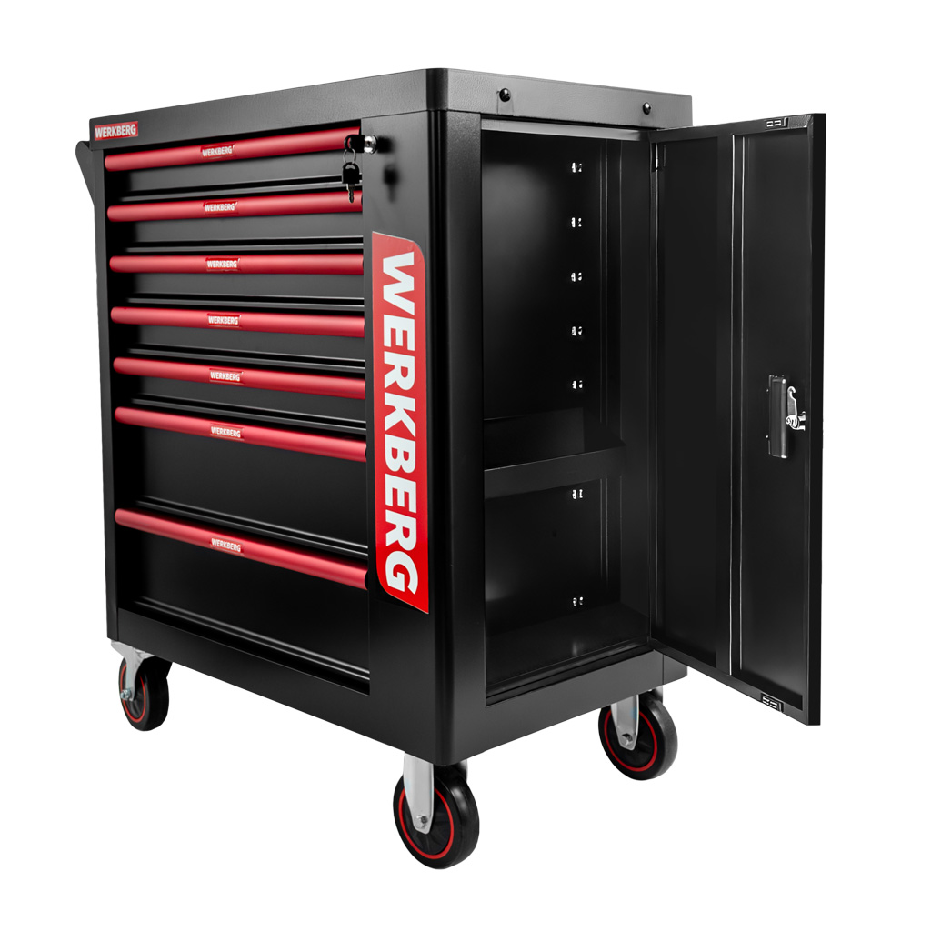 Szafka wózek narzędziowy WERKBERG PRO 7 szuflad bez narzędzi N - obrazek 4