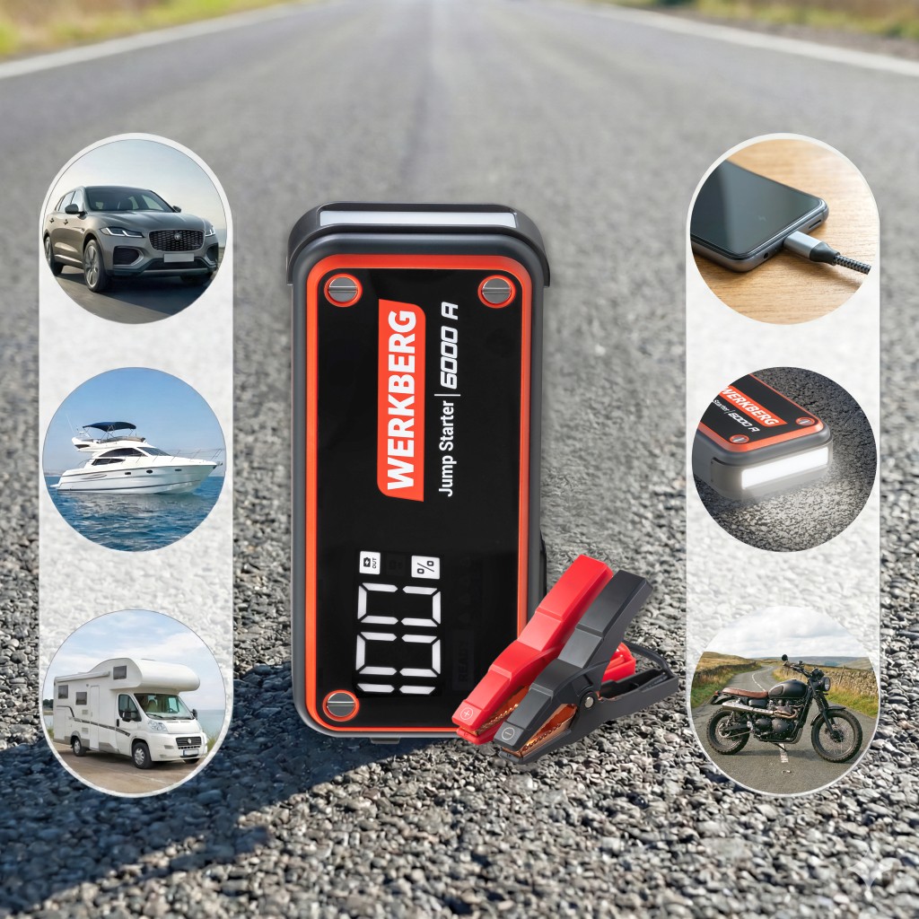 Powerbank rozruchowy WERKBERG AL009 3000A/6000A 36000mAh N - obrazek 14