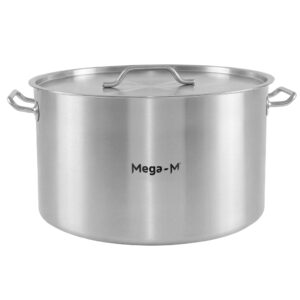 Garnek gastronomiczny średni z pokrywką Mega-M Standard 58l śr. 50 cm x h 30 cm N
