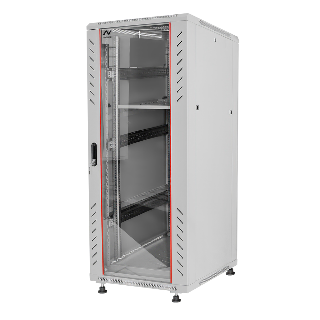 Szafa Rack NETBERG 19" 32U 600x1000 stojąca szary N