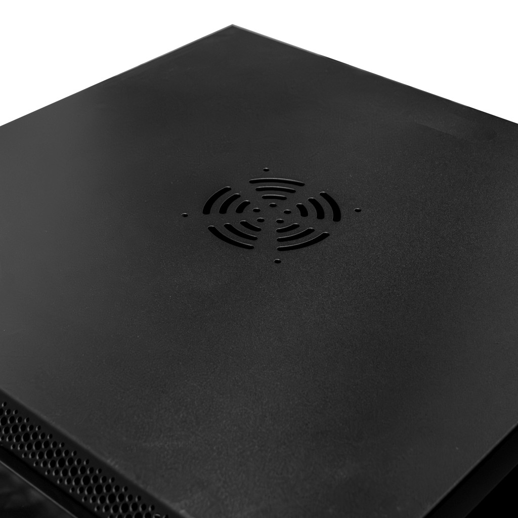 Szafa Rack NETBERG 19" 15U 750x600x600 wisząca czarny N - obrazek 5