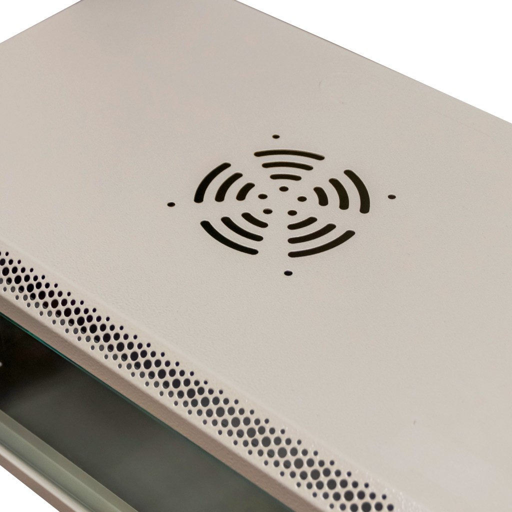 Szafa Rack NETBERG 19" 4U 240x600x350 wisząca szary N - obrazek 6