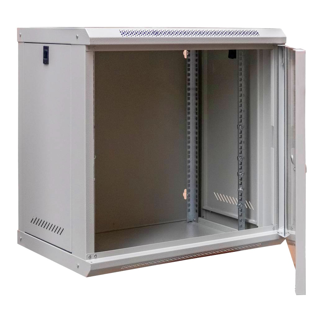 Szafa Rack NETBERG 19" 9U 450x600x400 wisząca szary N - obrazek 3