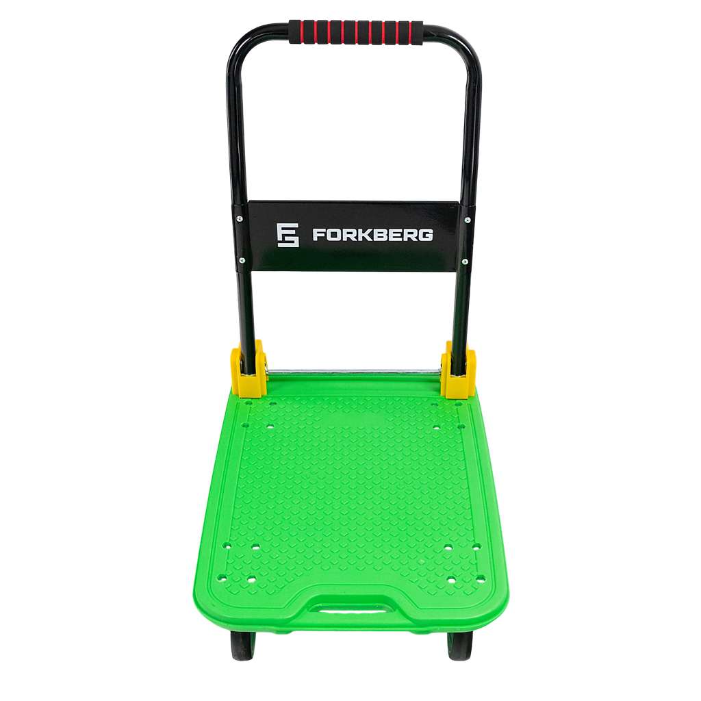 Wózek platformowy FORKBERG 300kg 70cm x 48cm H-85cm S zielony N - obrazek 2