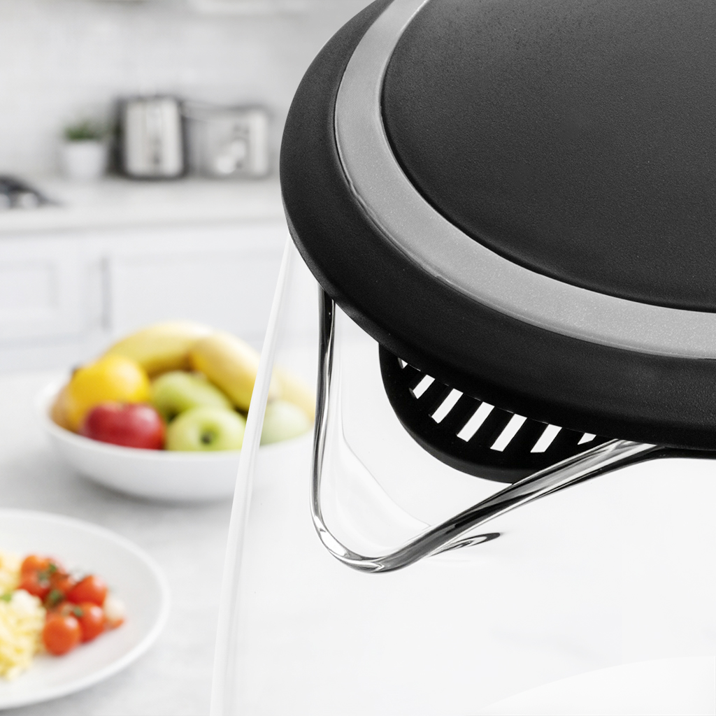 Czajnik elektryczny szklany BERGMANN ZH003 1,8L 2200W podstawa inox pokrywa na przycisk N - obrazek 9