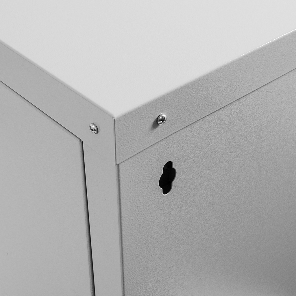 Szafa Rack NETBERG 19" 15U 750x600x600 wisząca szary N - obrazek 5